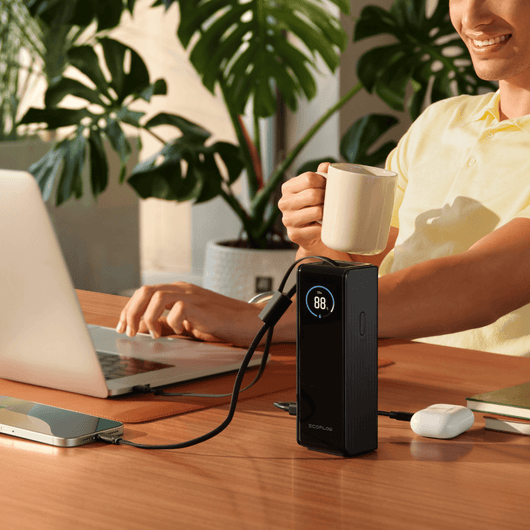 EcoFlow RAPID Power Bank (25,000mAh, 170W, 100W Built-In and Retractable Cables)