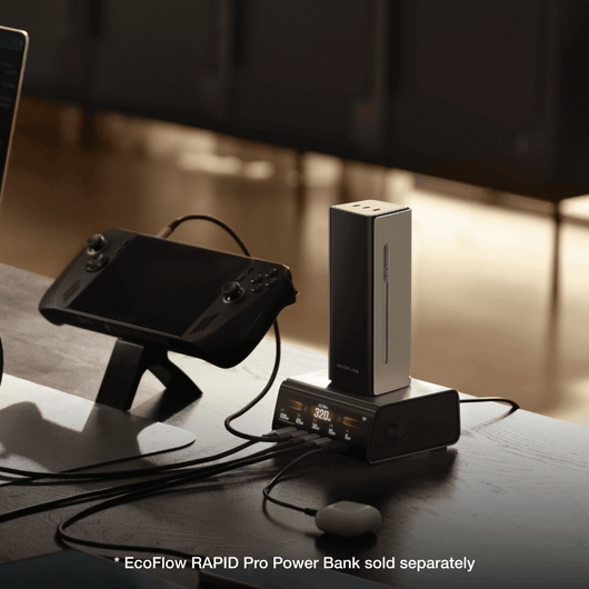 EcoFlow RAPID Pro Desktop Charger (320W, 5 Ports, GaN)