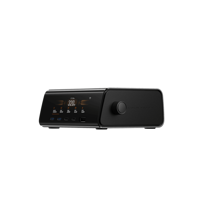 EcoFlow RAPID Pro Desktop Charger (320W, 5 Ports, GaN)