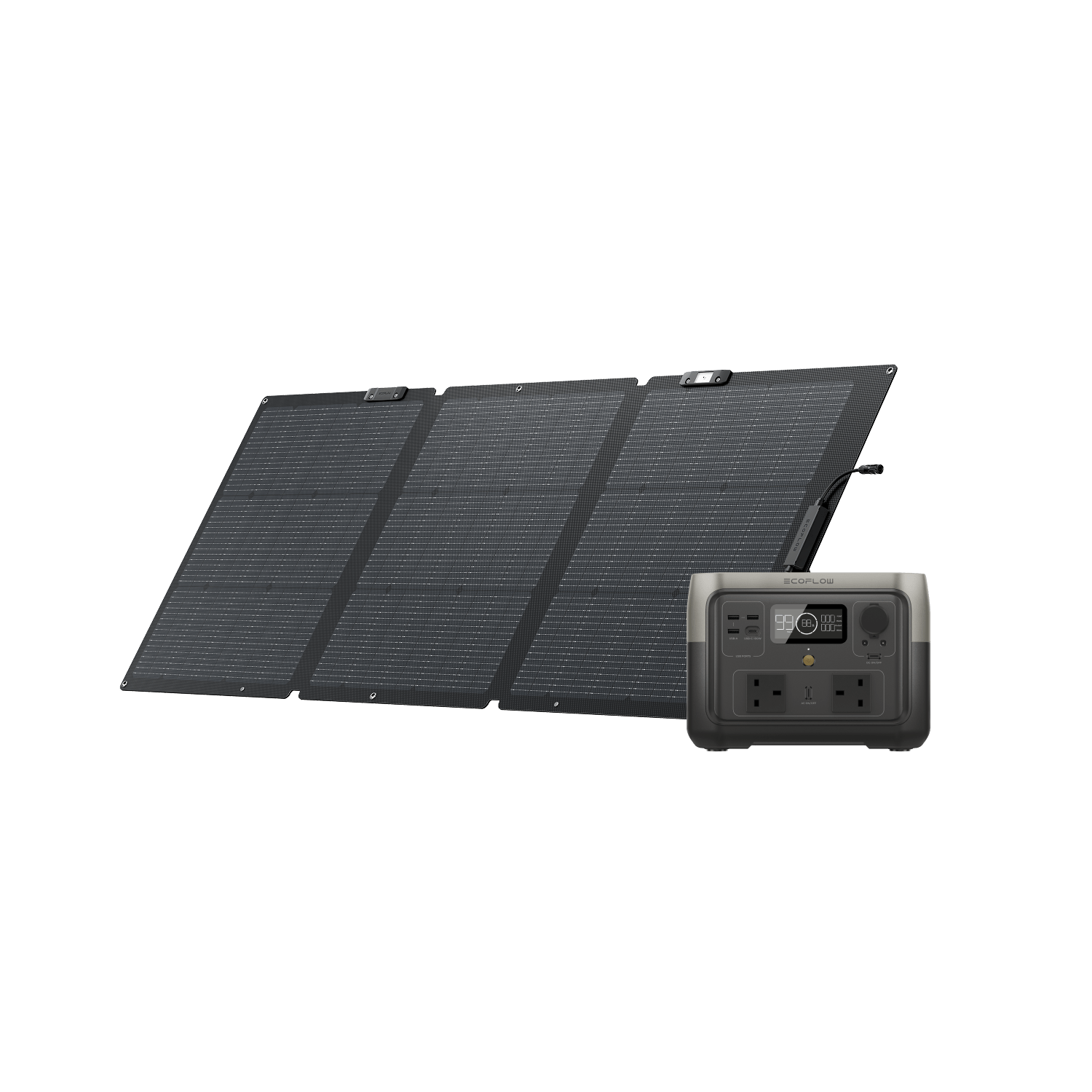 EcoFlow RIVER 2 Max Portable Power Station RIVER 2 Max + 160W Portable Solar Panel