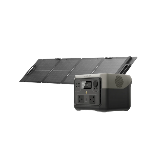 EcoFlow RIVER 2 Max Portable Power Station RIVER 2 Max + 110W Portable Solar Panel