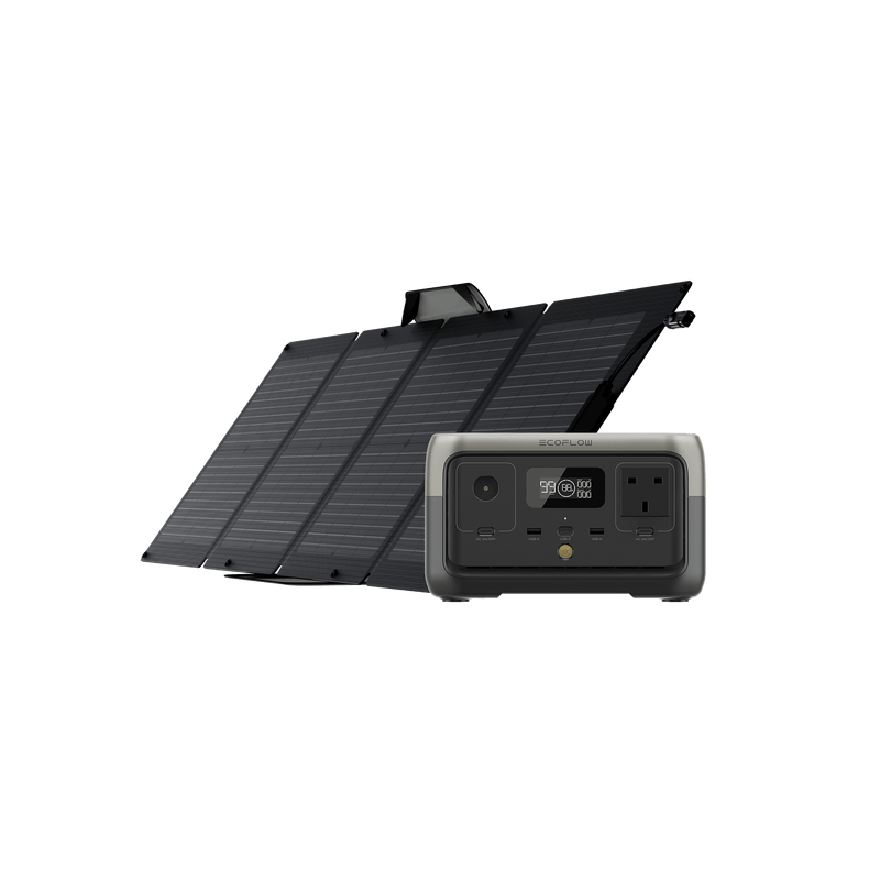 Load image into Gallery viewer, EcoFlow RIVER 2 Portable Power Station RIVER 2 + 110W Portable Solar Panel
