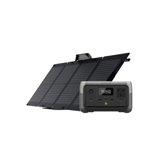 EcoFlow RIVER 2 Portable Power Station RIVER 2 + 110W Portable Solar Panel