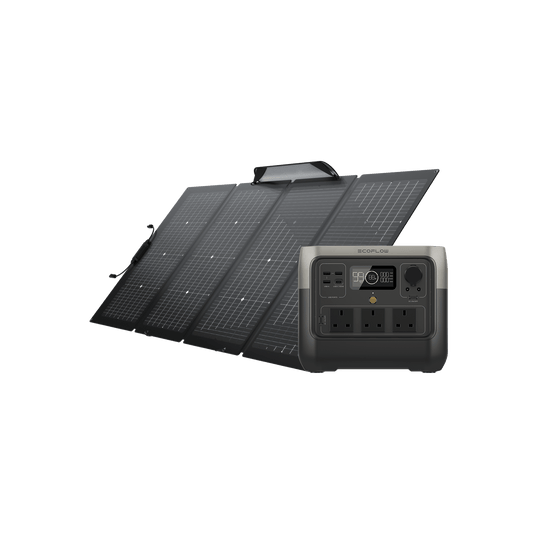 EcoFlow RIVER 2 Pro Portable Power Station (Refurbished) RIVER 2 Pro (Refurbished) + 220W Portable Solar Panel (Refurbished) (Member-only)