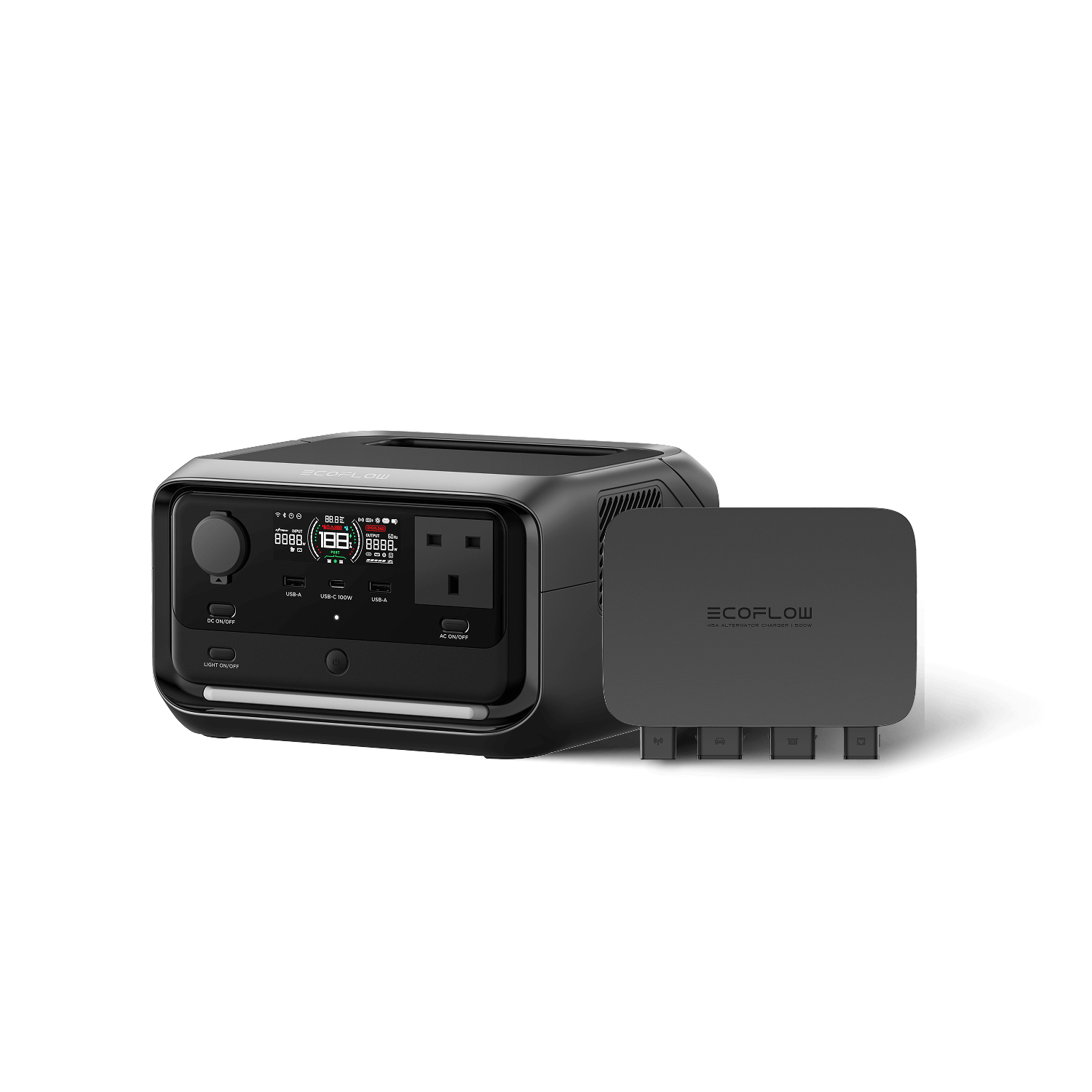 EcoFlow RIVER 3 Plus Portable Power Station RIVER 3 Plus + 500W Alternator Charger / /