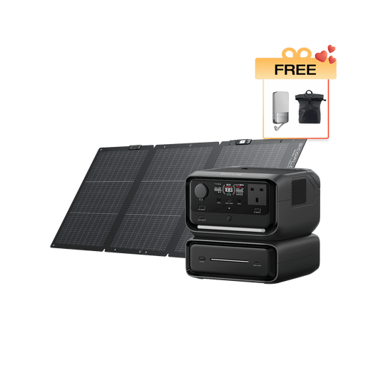 EcoFlow RIVER 3 Plus Solar Generator RIVER 3 Max / 160W Portable Solar Panel