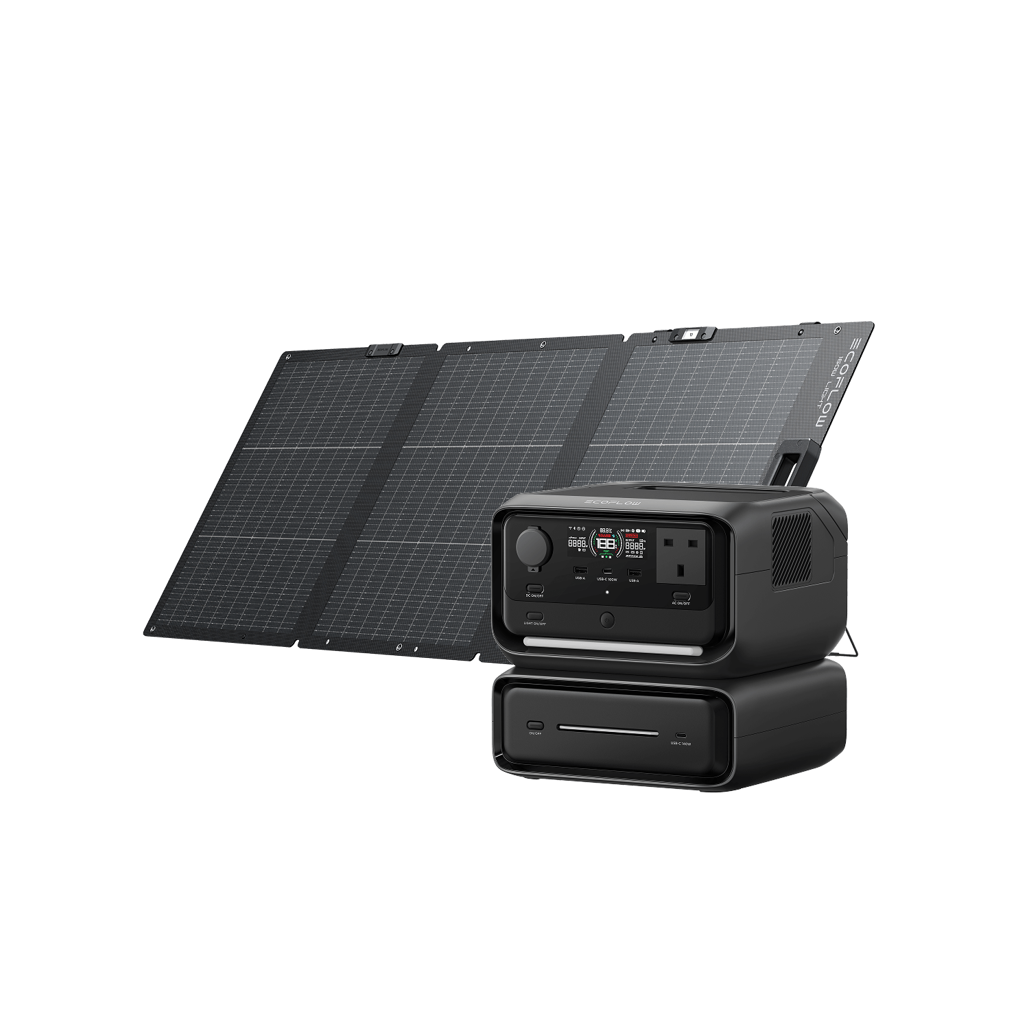 EcoFlow RIVER 3 Plus Solar Generator RIVER 3 Max / 160W Portable Solar Panel