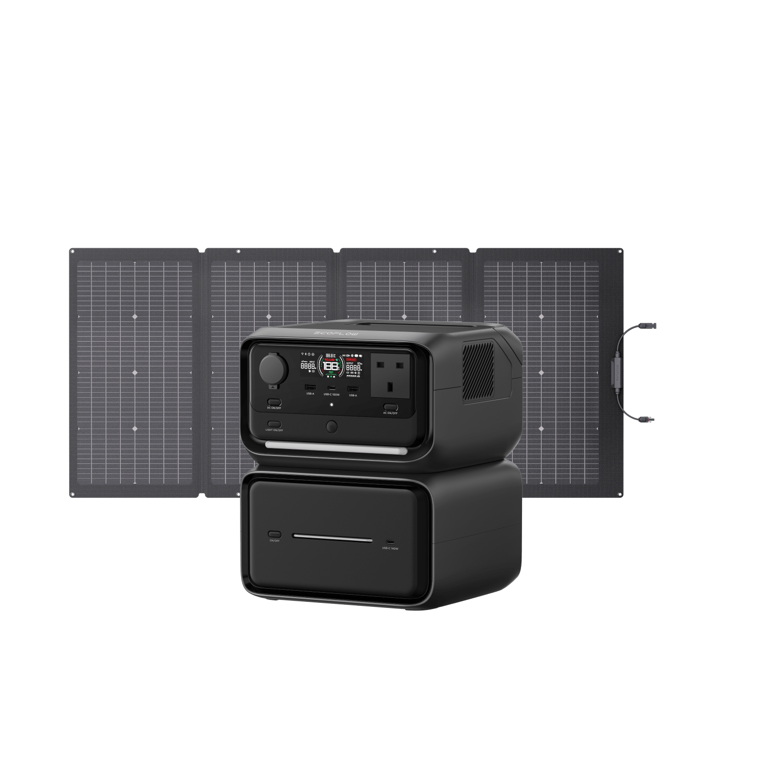 EcoFlow RIVER 3 Plus Solar Generator - RIVER 3 Max Plus / 220W Portable ...