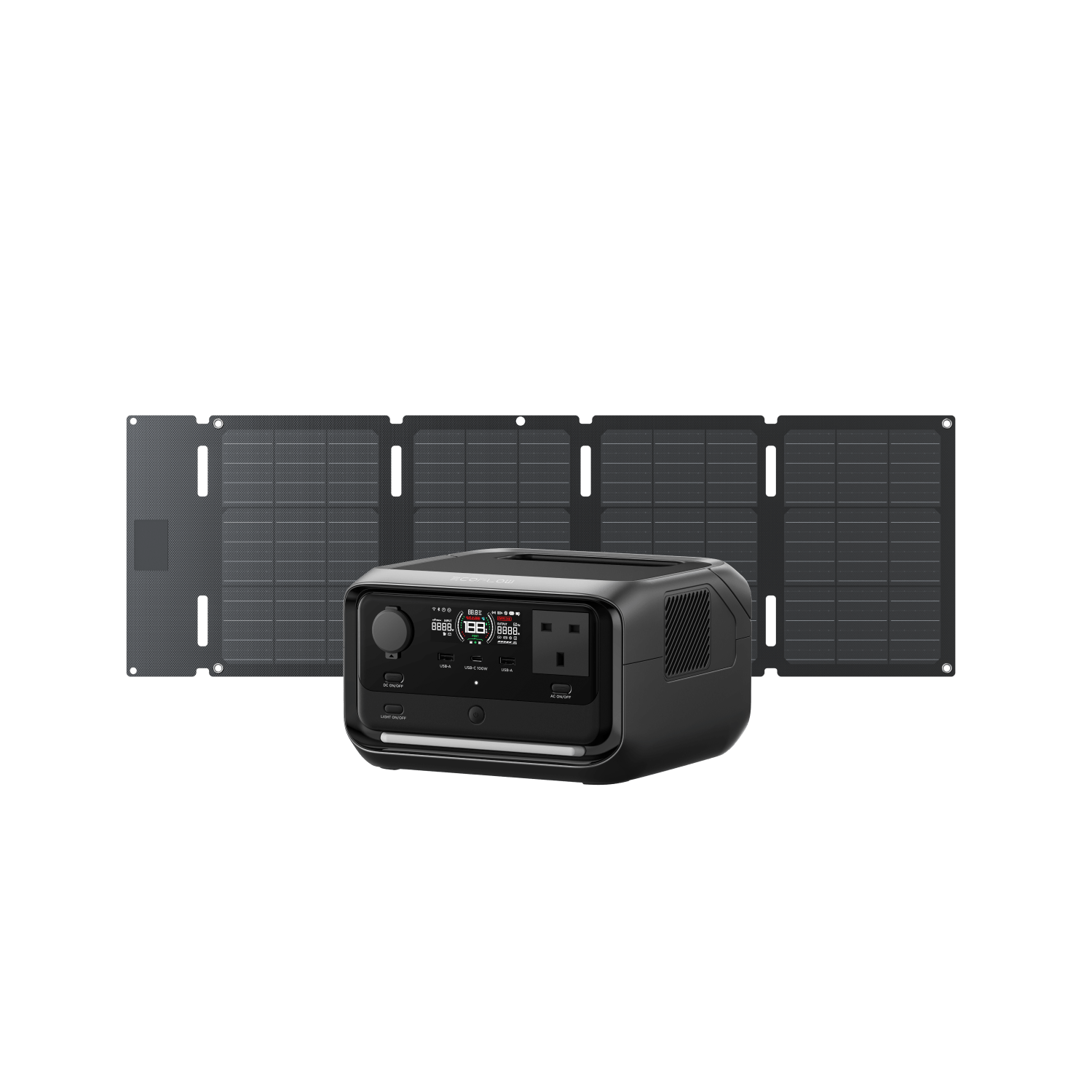 EcoFlow RIVER 3 Plus Solar Generator - RIVER 3 Plus / 160W Portable ...