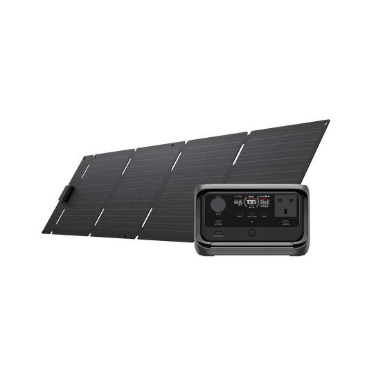 EcoFlow RIVER 3 Plus (Wireless) Portable Power Station RIVER 3 Plus (Wireless) / 60W  Solar Panel (Type-C)