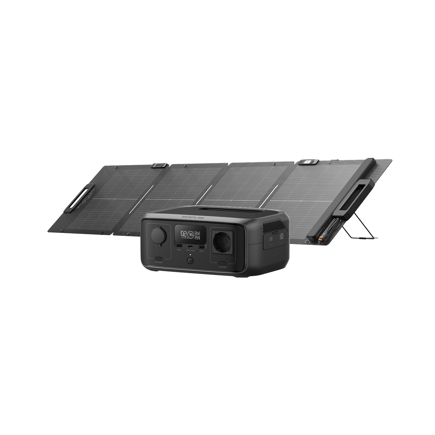EcoFlow RIVER 3 Portable Power Station (Refurbished) RIVER 3 (UPS) + 110W Solar Panel (Refurbished)(Member-only)
