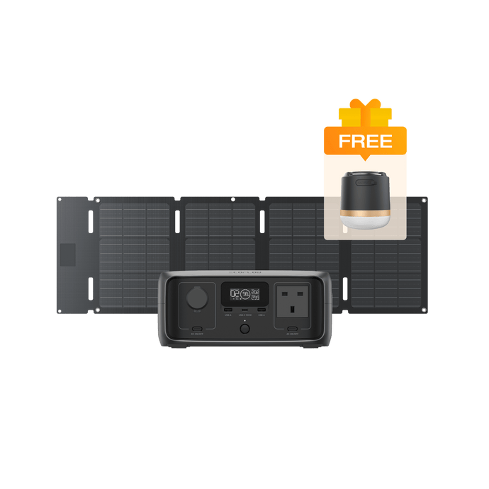 EcoFlow RIVER 3 Solar Generator RIVER 3 + 45W Solar Panel  (Type-C)