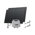 Load image into Gallery viewer, EcoFlow STREAM Balcony Solar System STREAM Microinverter + 2 x 400 W Rigid Solar Panel / Bracket: Garden
