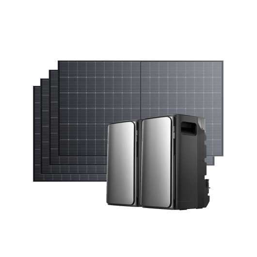 EcoFlow STREAM Ultra/Pro/Max STREAM Ultra / STREAM AC Pro (with 1 × FREE Parallel Cable) + 4 × 500W Rigid Solar Panel