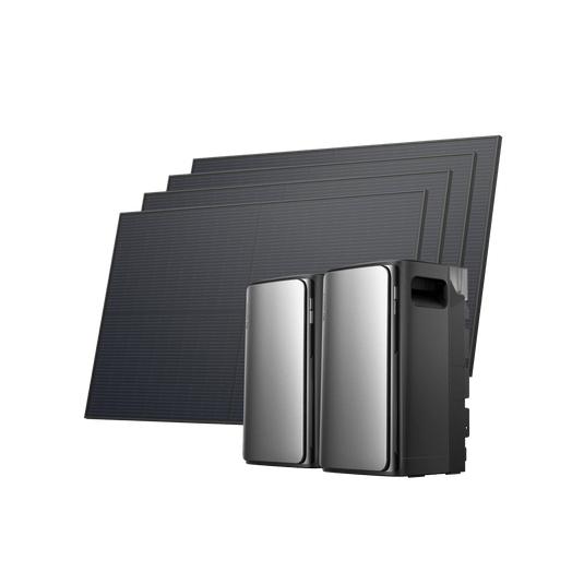 EcoFlow STREAM Ultra/Pro/Max Home Solar Battery STREAM Ultra / STREAM AC Pro (with 1 × FREE Parallel Cable) + 4 × 450W Rigid Solar Panel