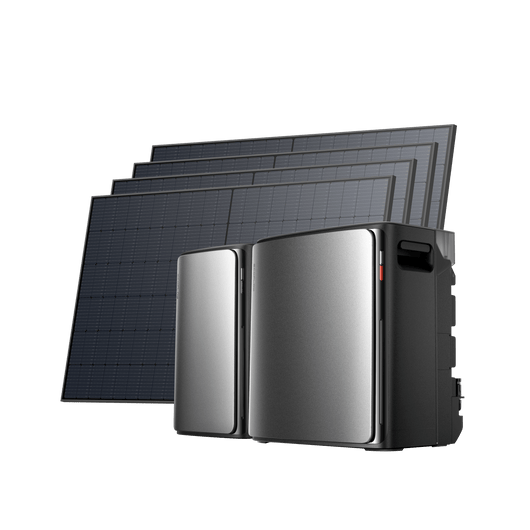 EcoFlow STREAM Ultra X STREAM Ultra X (3.84kWh) / STREAM AC Pro (with 1 × FREE Parallel Cable) + 4 × 520W Bifacial Solar Panel