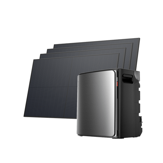 EcoFlow STREAM Ultra X STREAM Ultra X (3.84kWh) / STREAM AC Pro (with 1 × FREE Parallel Cable) + 4 × 450W Rigid Solar Panel