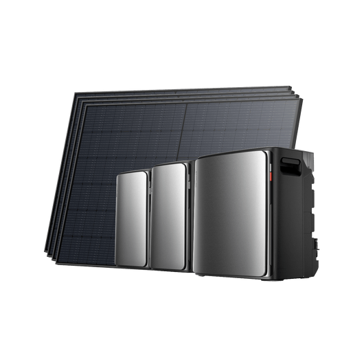 EcoFlow STREAM Ultra X Home Solar Battery STREAM Ultra X (3.84kWh) / 2 × STREAM Pro (with 2 × FREE Parallel Cable) + 4 × 450W Rigid Solar Panel