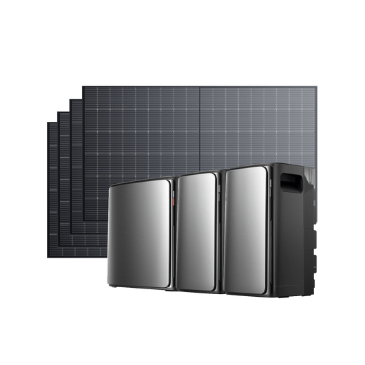 EcoFlow STREAM Ultra X Home Solar Battery STREAM Ultra X (3.84kWh) / 2 × STREAM AC Pro (with 1 × FREE Parallel Cable) + 4 × 500W Rigid Solar Panel