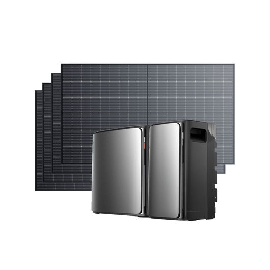 EcoFlow STREAM Ultra X Home Solar Battery STREAM Ultra X (3.84kWh) / STREAM AC Pro (with 1 × FREE Parallel Cable) + 4 × 500W Rigid Solar Panel