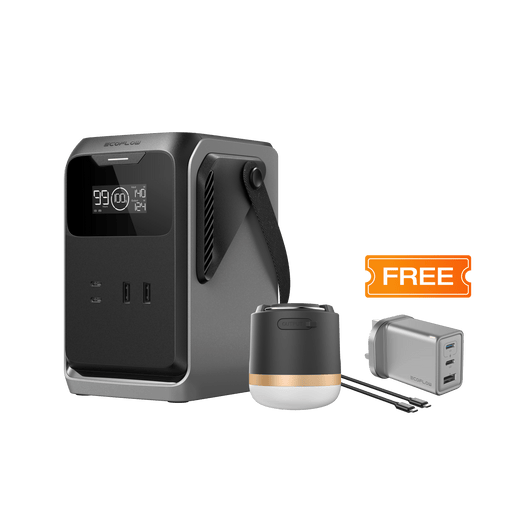 EcoFlow TRAIL Series DC Portable Power Station TRAIL 200 DC+camping light