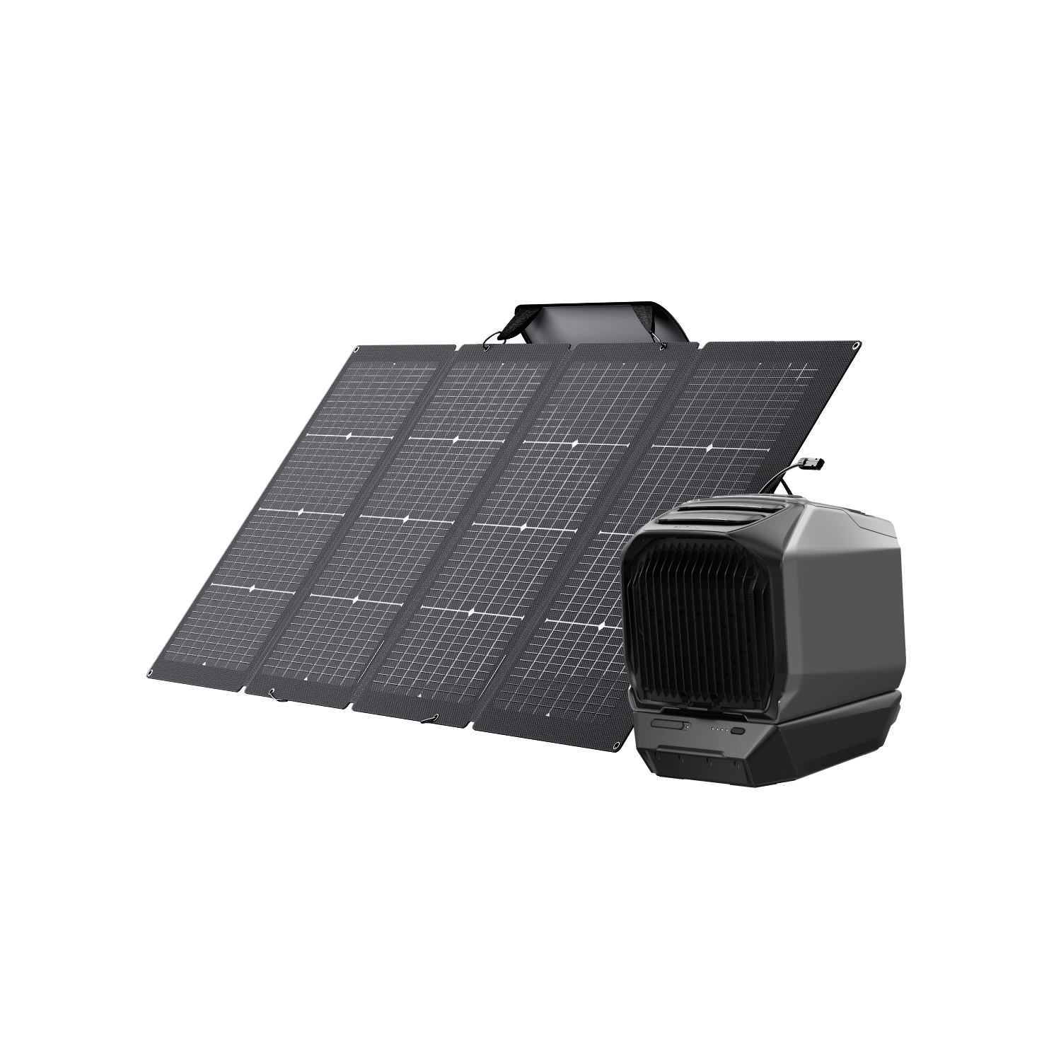 EcoFlow WAVE 3 Portable Air Conditioner WAVE 3 + WAVE 3 Add-on Battery + 220W Bifacial Portable Solar Panel