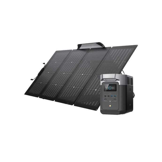EcoFlow DELTA 2 + 220W Portable Solar Panel 1