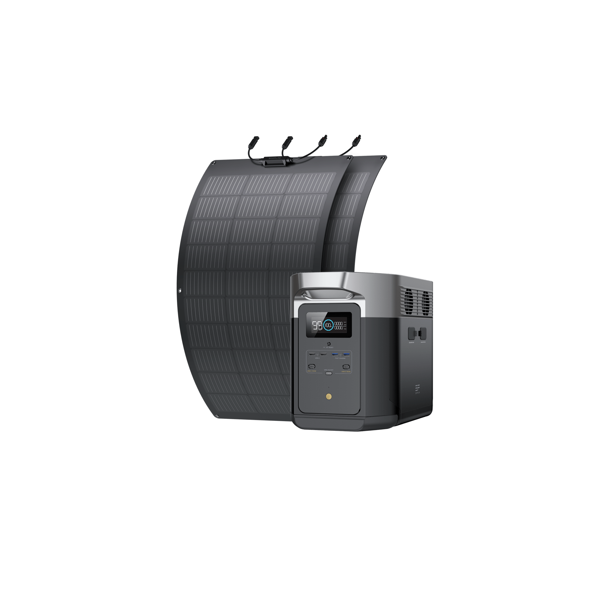 Delta Solar Panel EcoFlow DELTA Max Solar Generator (Flexible PV100W) - DELTA Max 1600 / ...