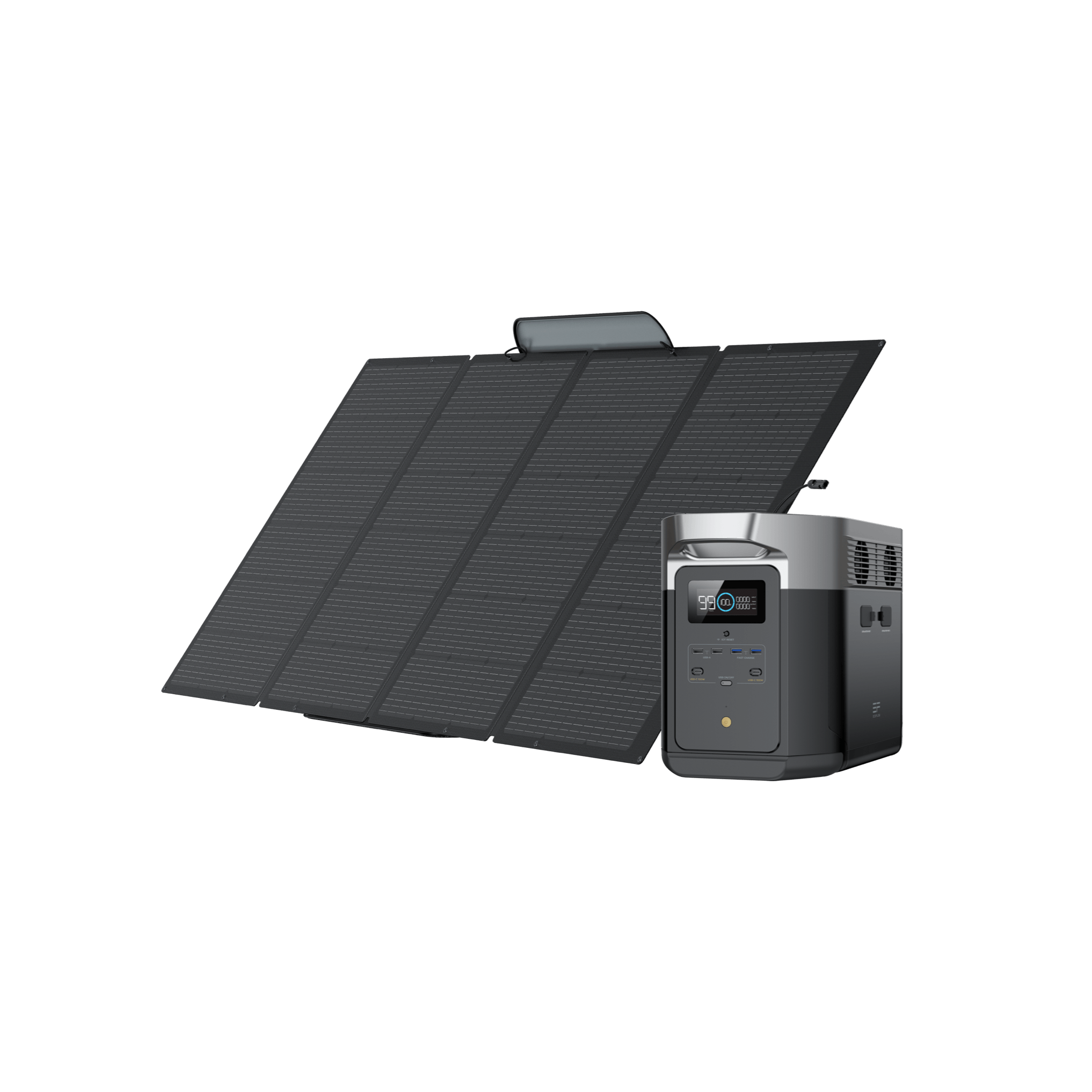 Delta Solar Panel EcoFlow DELTA Max Solar Generator (Portable PV400W) - 2*400W + DELTA ...