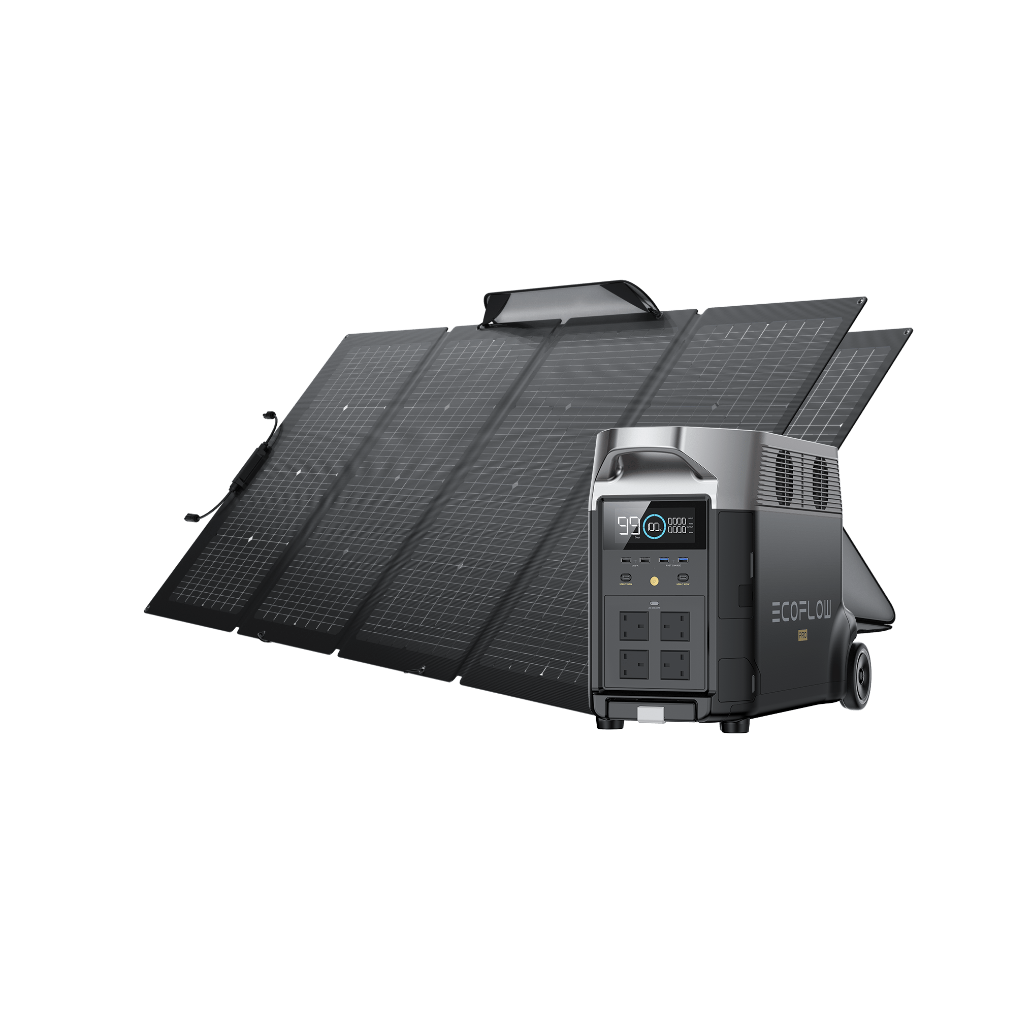 EcoFlow DELTA Pro + 220W Portable Solar Panel 2