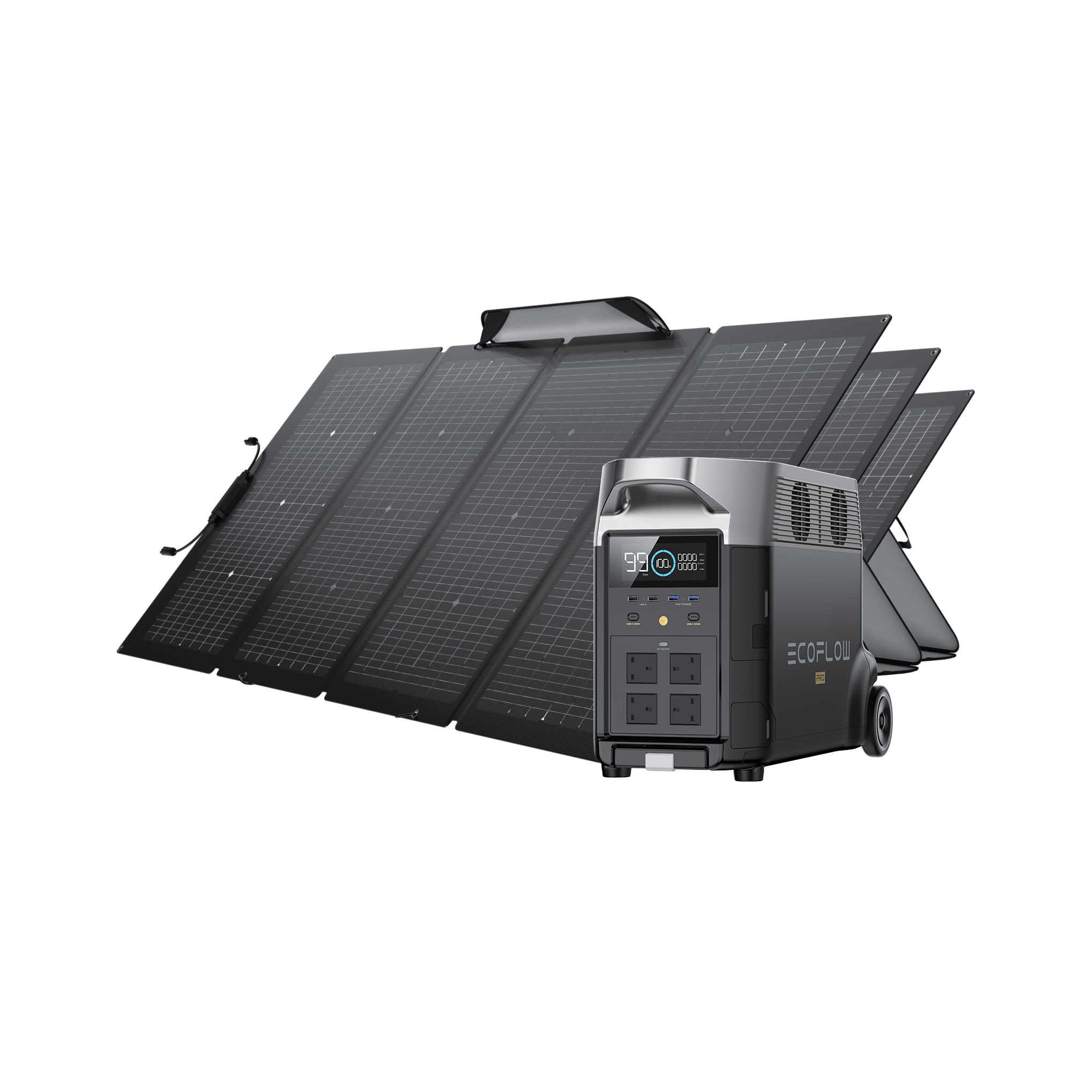 EcoFlow DELTA Pro + 220W Portable Solar Panel 3