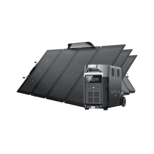 EcoFlow DELTA Pro + 220W Portable Solar Panel 3