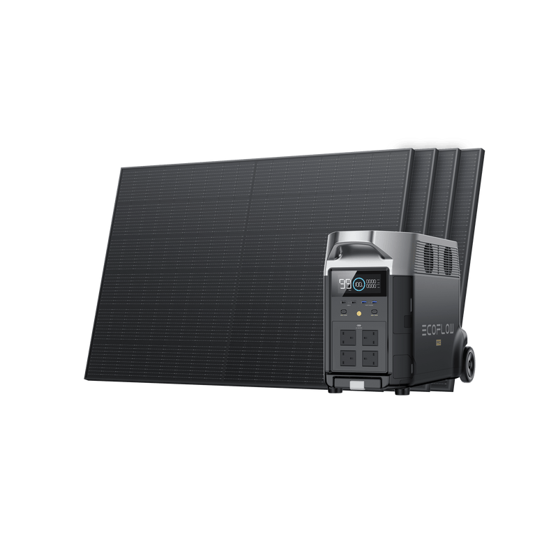 Load image into Gallery viewer, EcoFlow DELTA Pro + 400W Rigid Solar Panel 4 / Without Extra Battery
