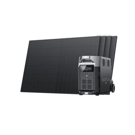 EcoFlow DELTA Pro + 400W Rigid Solar Panel 4 / Without Extra Battery
