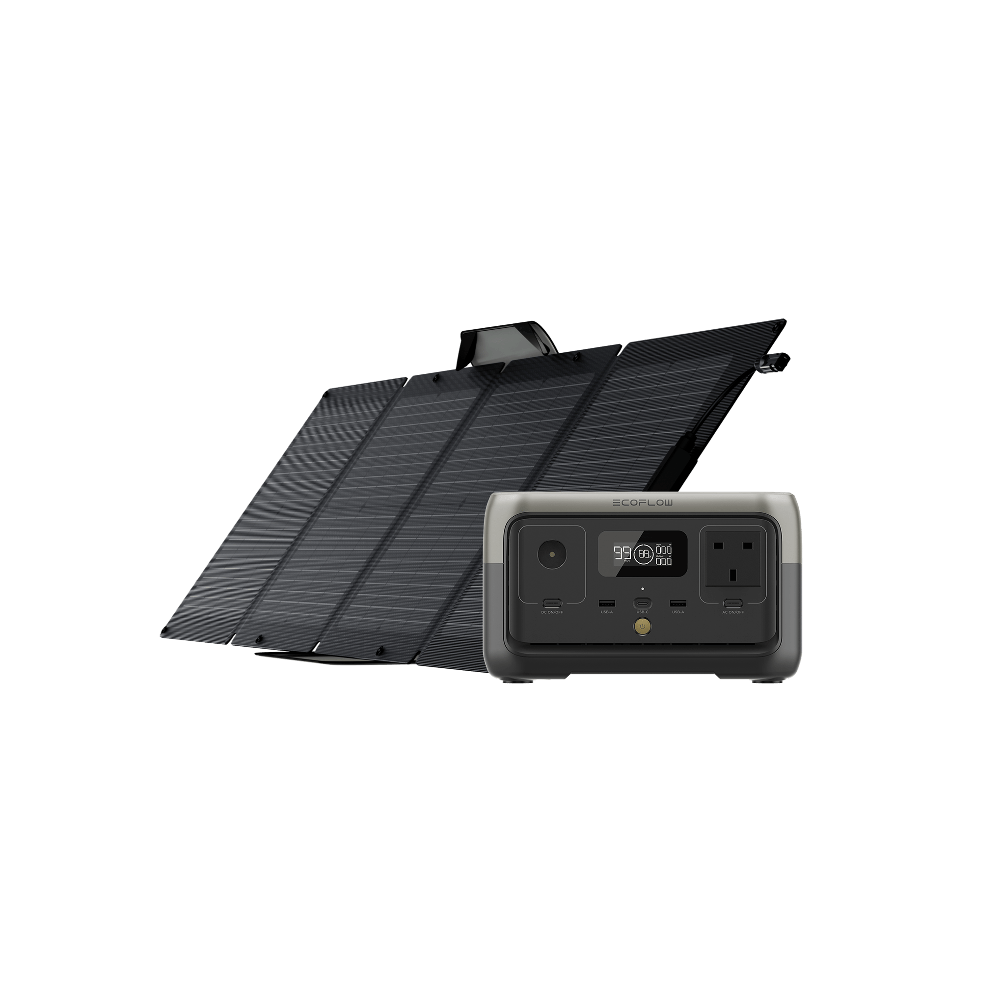 EcoFlow RIVER 2 Max + 160W Portable Solar Panel